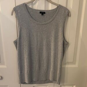 Talbots Silver-Gray Sleeveless Knit Shell